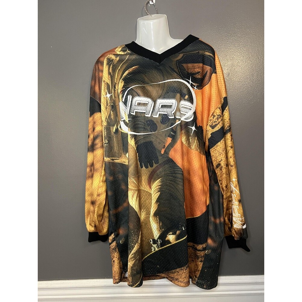 Fashion Nova Dress Womens Large Multicolor Cosmic Vibes Mars Jersey Mini